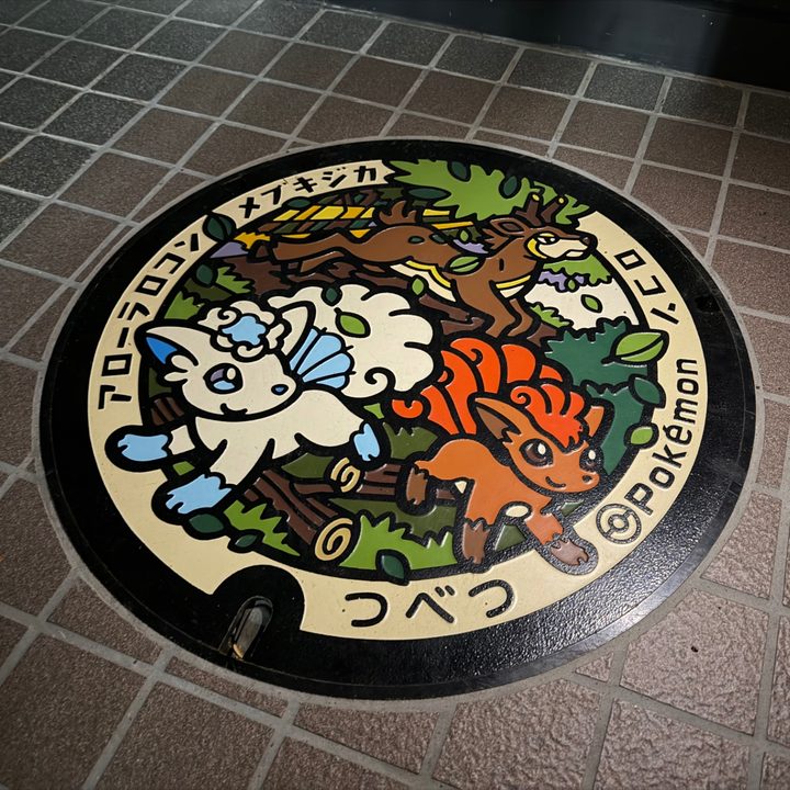 津別町 つべつ木材工芸館 キノスのポケふた（アローラロコン・メブキジカ・ロコン）の写真
