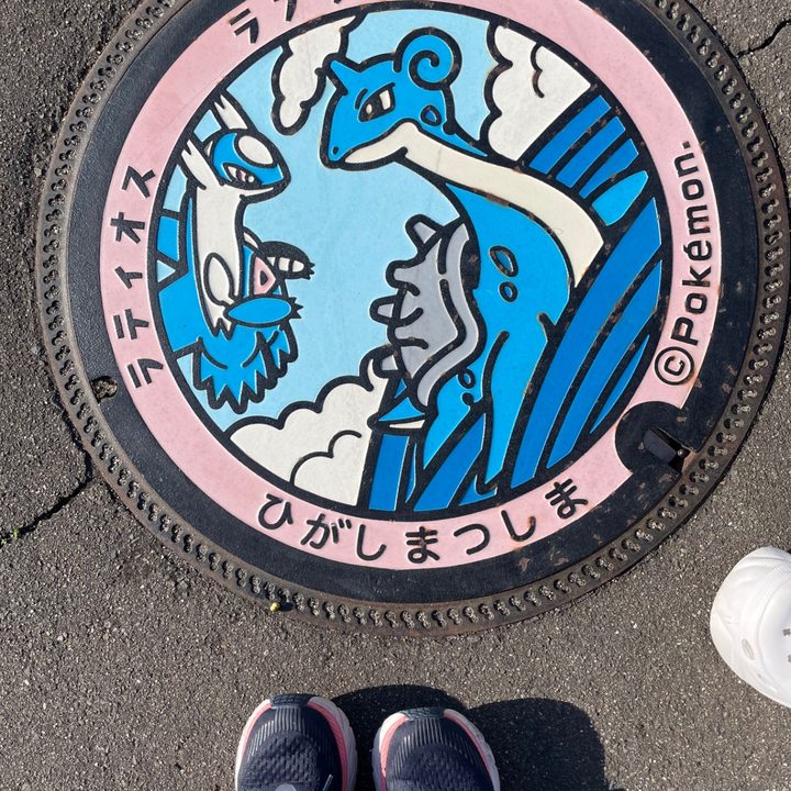 宮城県東松島のポケふた（ラティオス・ラプラス）の写真