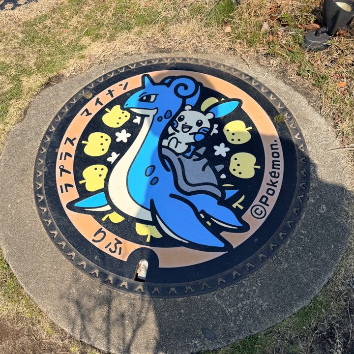 宮城県利府のポケふた（マイナン・ラプラス）の写真