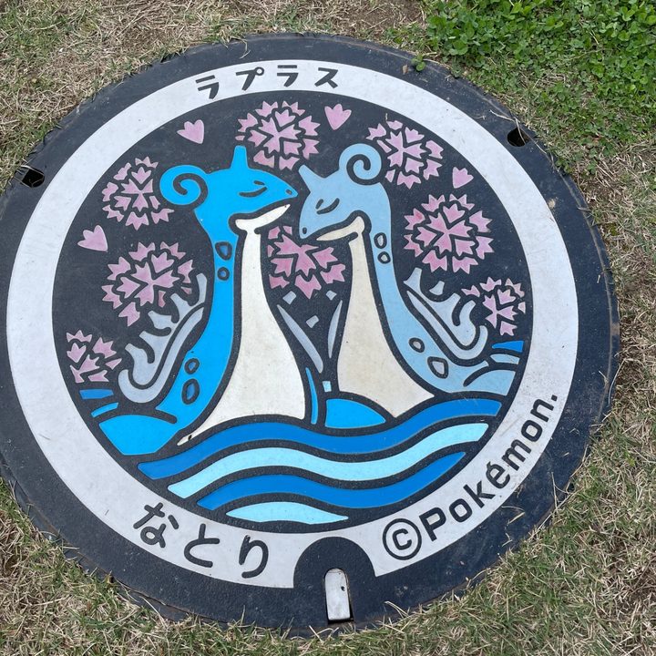 宮城県名取のポケふた（ラプラス）の写真