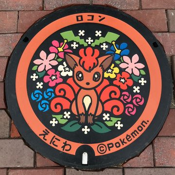 ロコンのポケふた（北海道恵庭市）