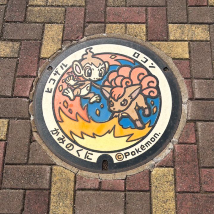 上ノ国町 道の駅上ノ国もんじゅのポケふた（ヒコザル・ロコン）の写真