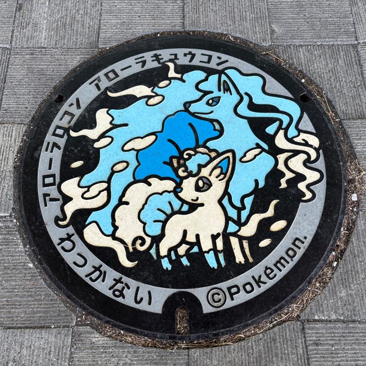 北海道稚内のポケふた（アローラキュウコン・アローラロコン）の写真