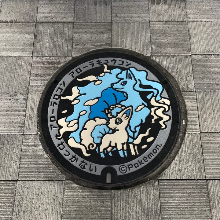 北海道稚内のポケふた（アローラキュウコン・アローラロコン）の写真