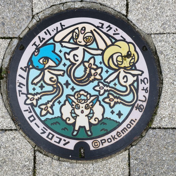 北海道足寄のポケふた（アグノム・アローラロコン・エムリット・ユクシー）の写真