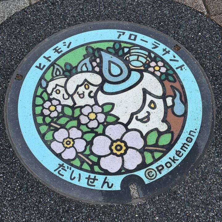 鳥取県大山のポケふた（アローラサンド・ヒトモシ）の写真