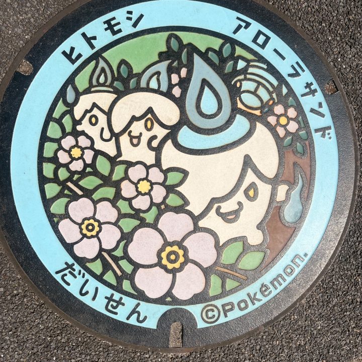 鳥取県大山のポケふた（アローラサンド・ヒトモシ）の写真