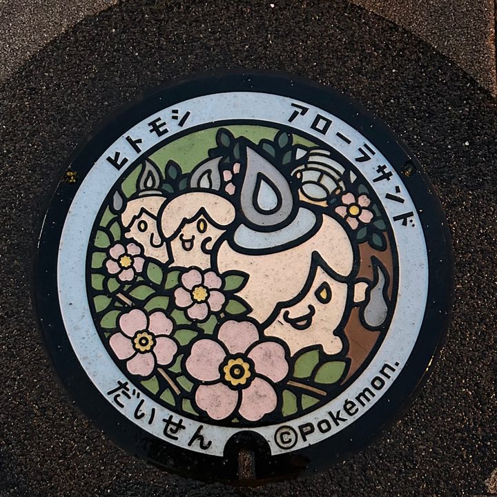 鳥取県大山のポケふた（アローラサンド・ヒトモシ）の写真