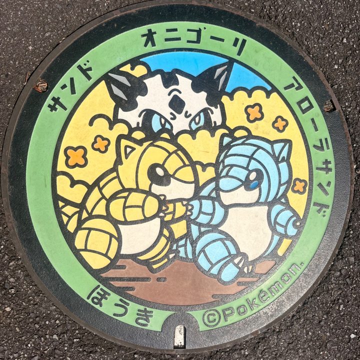 鳥取県伯耆のポケふた（アローラサンド・オニゴーリ・サンド）の写真