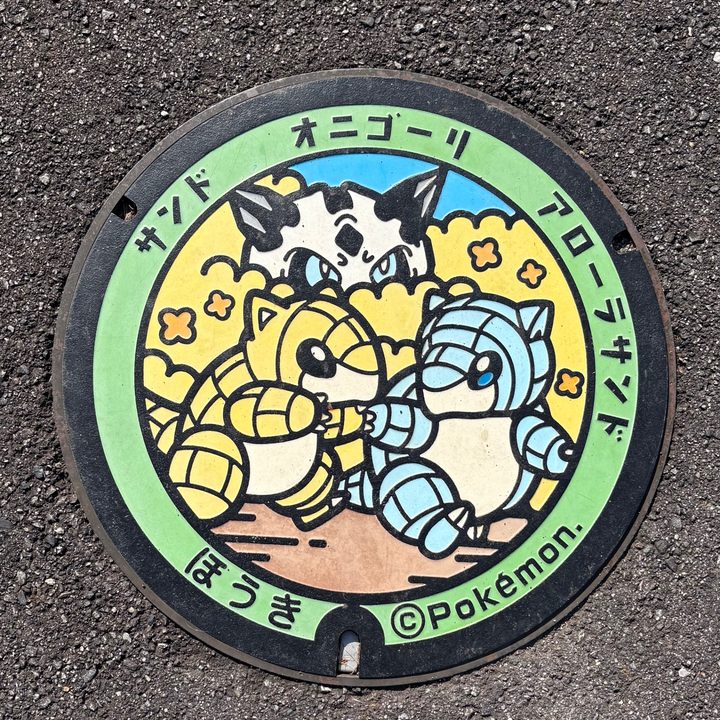 鳥取県伯耆のポケふた（アローラサンド・オニゴーリ・サンド）の写真