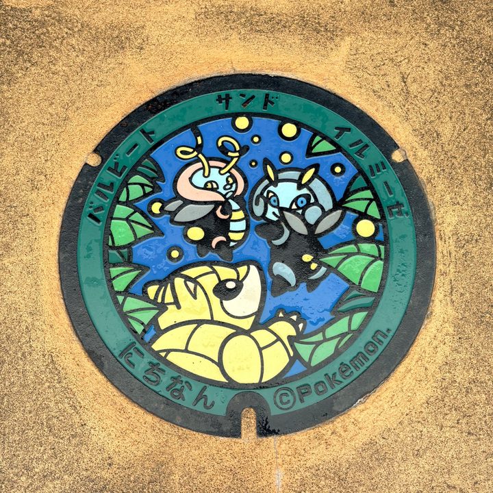 日南町 道の駅にちなん日野川の郷のポケふた（イルミーゼ・サンド・バルビート）の写真