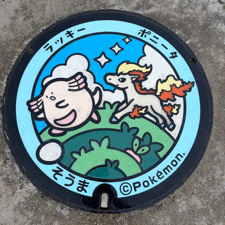 福島県/相馬市のポケふた（ポニータ・ラッキー）の写真