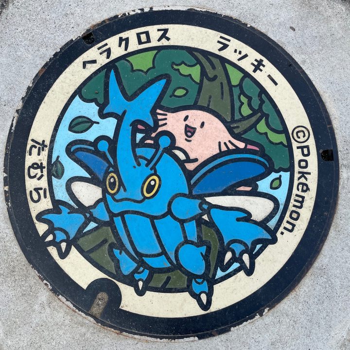 福島県/田村市のポケふた（ヘラクロス・ラッキー）の写真